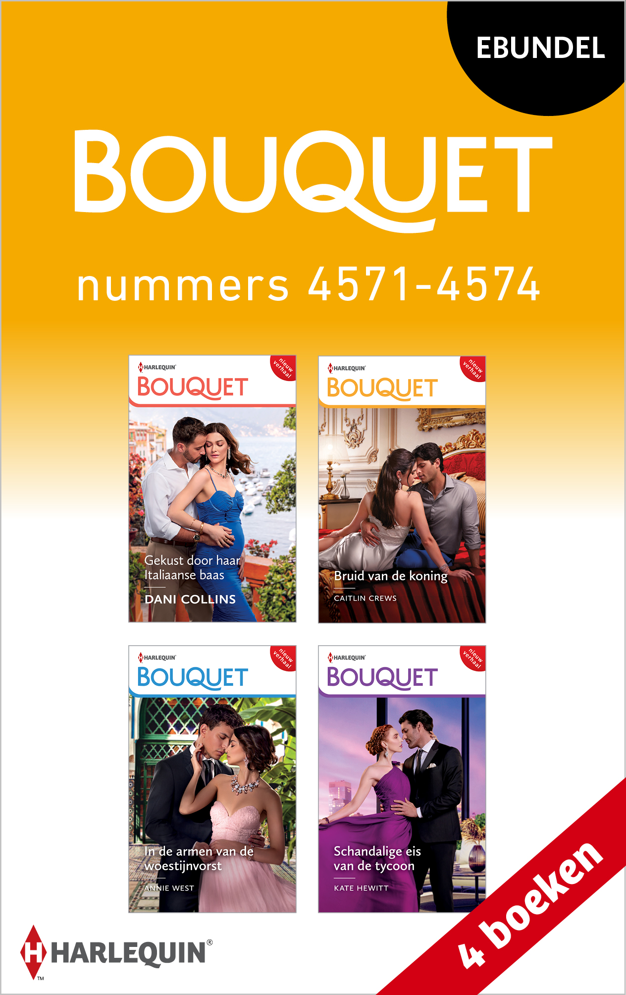 Omslag van Bouquet e-bundel nummers 4571 - 4574