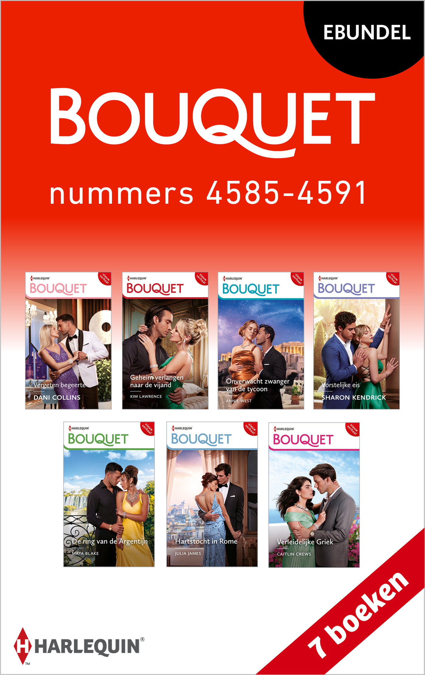 Omslag van Bouquet e-bundel nummers 4585 - 4591