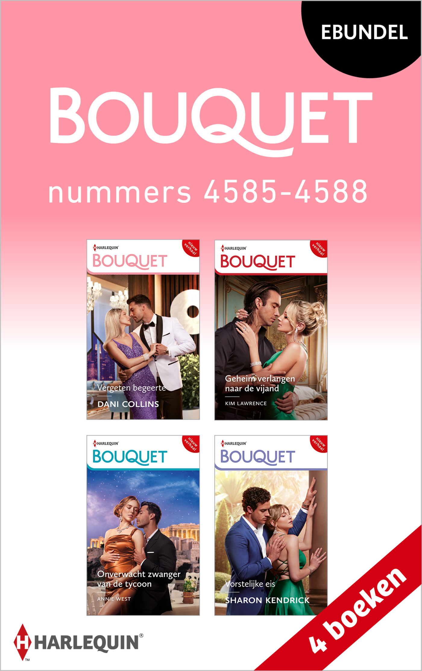 Omslag van Bouquet e-bundel nummers 4585 - 4588
