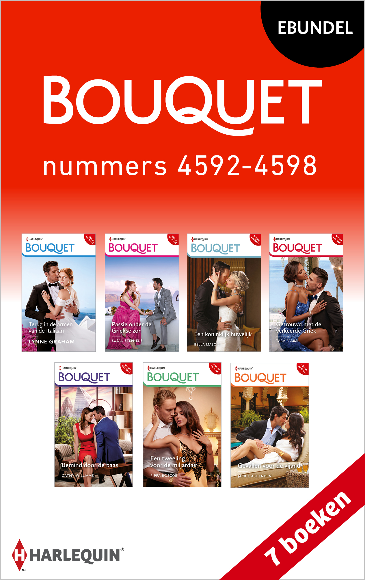 Omslag van Bouquet e-bundel nummers 4592 - 4598