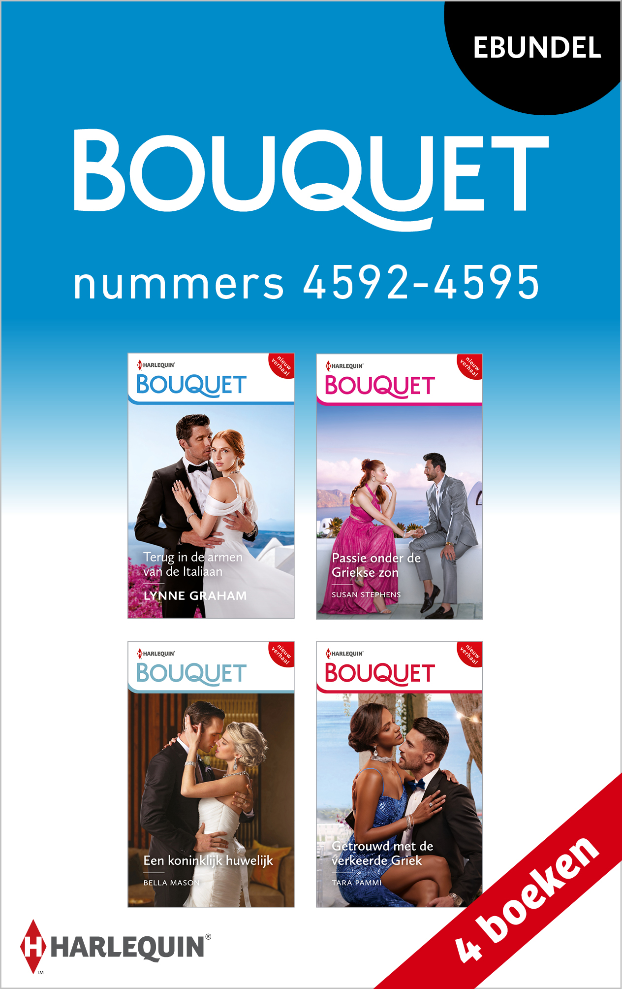 Omslag van Bouquet e-bundel nummers 4592 - 4595