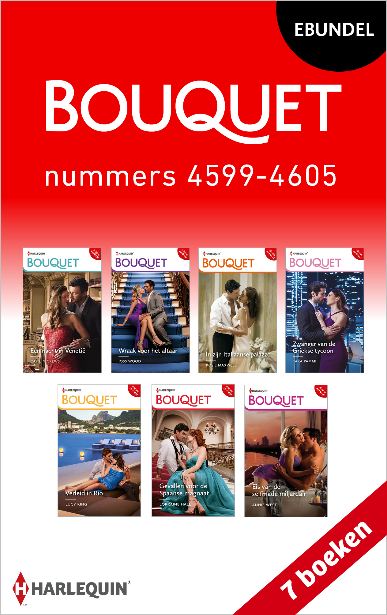Omslag van Bouquet e-bundel nummers 4599 - 4605