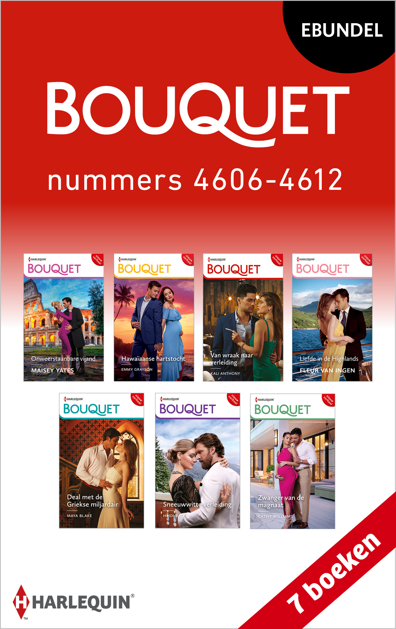 Omslag van Bouquet e-bundel nummers 4606 - 4612