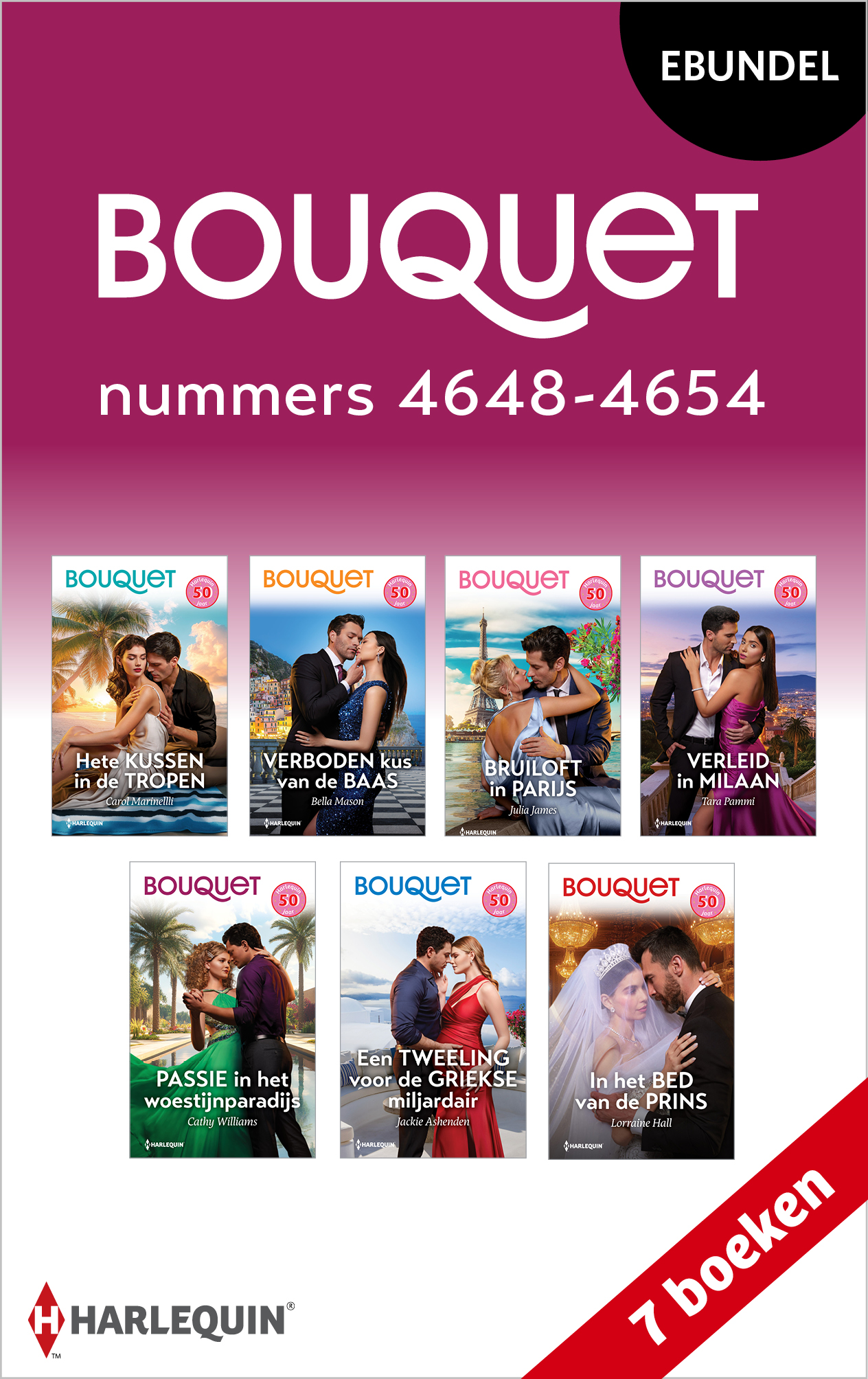 Omslag van Bouquet e-bundel nummers 4648 - 4654