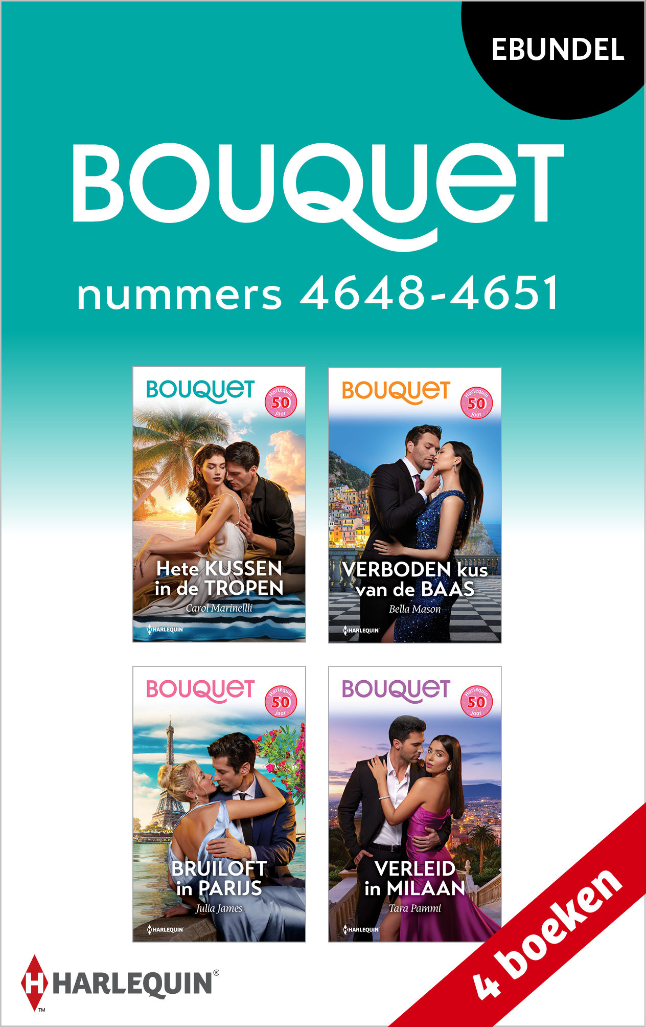 Omslag van Bouquet e-bundel nummers 4648 - 4651