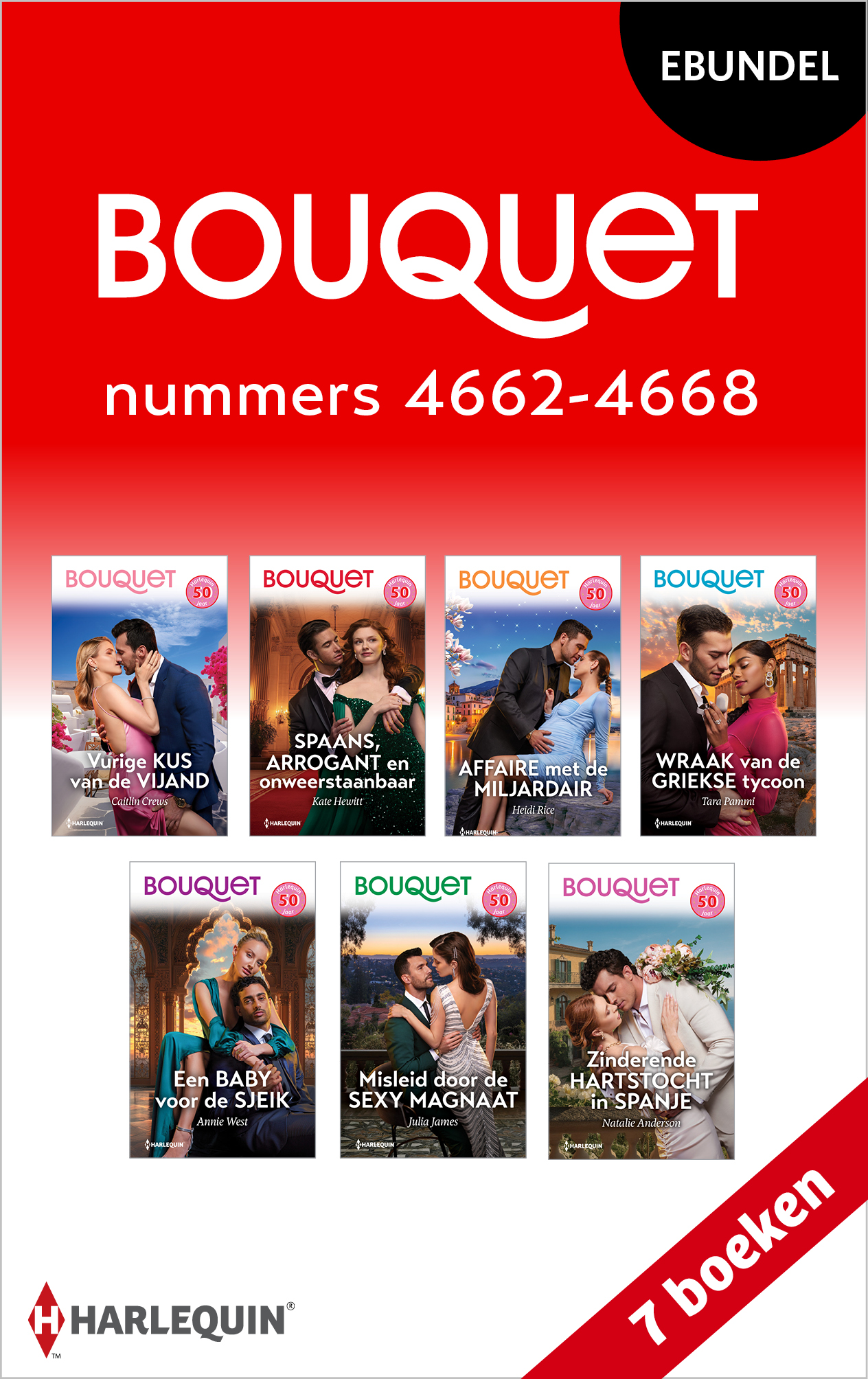 Omslag van Bouquet e-bundel nummers 4662 - 4668