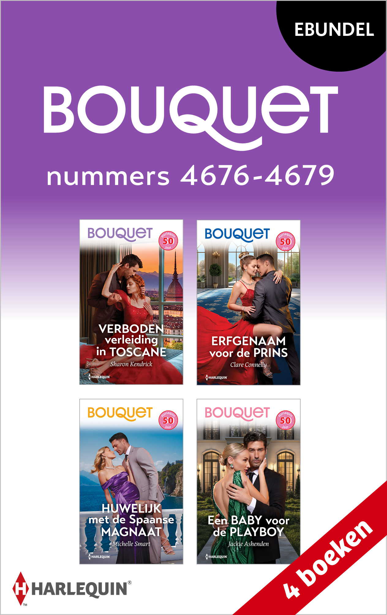 Omslag van Bouquet e-bundel nummers 4676 - 4679