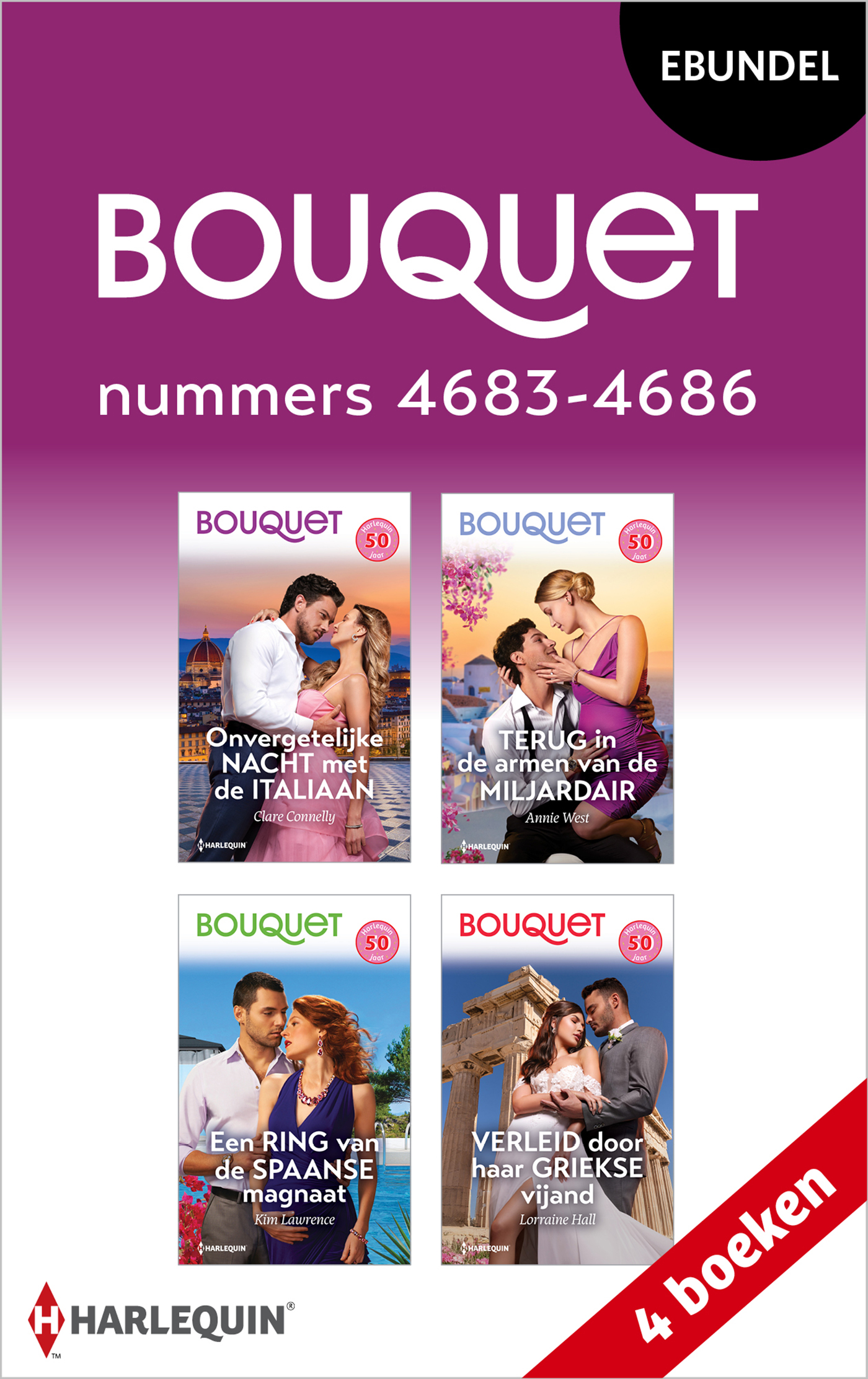 Omslag van Bouquet e-bundel nummers 4683 - 4686