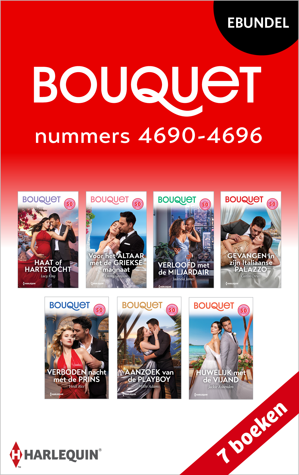 Omslag van Bouquet e-bundel nummers 4690 - 4696
