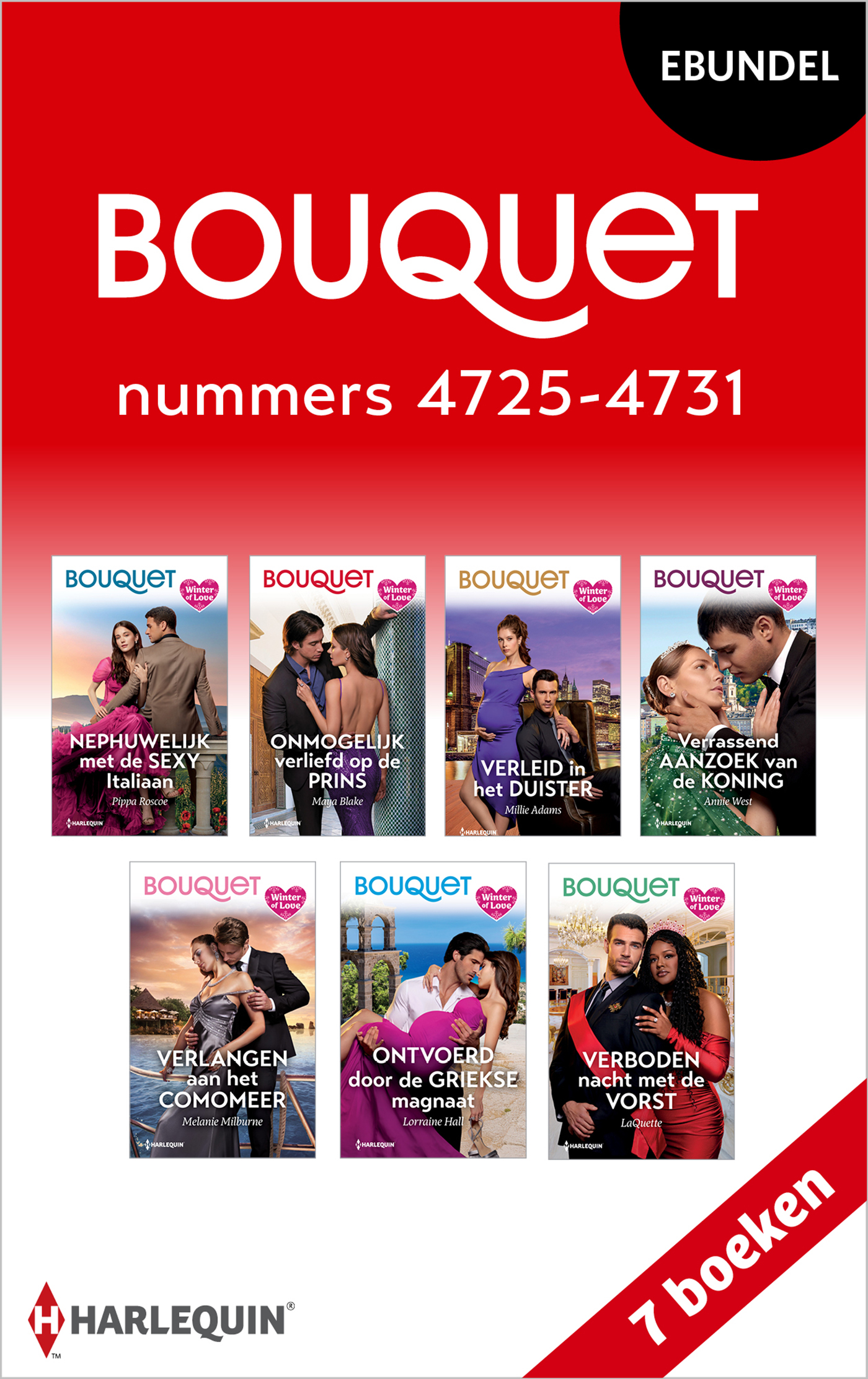 Omslag van Bouquet e-bundel nummers 4725 - 4731