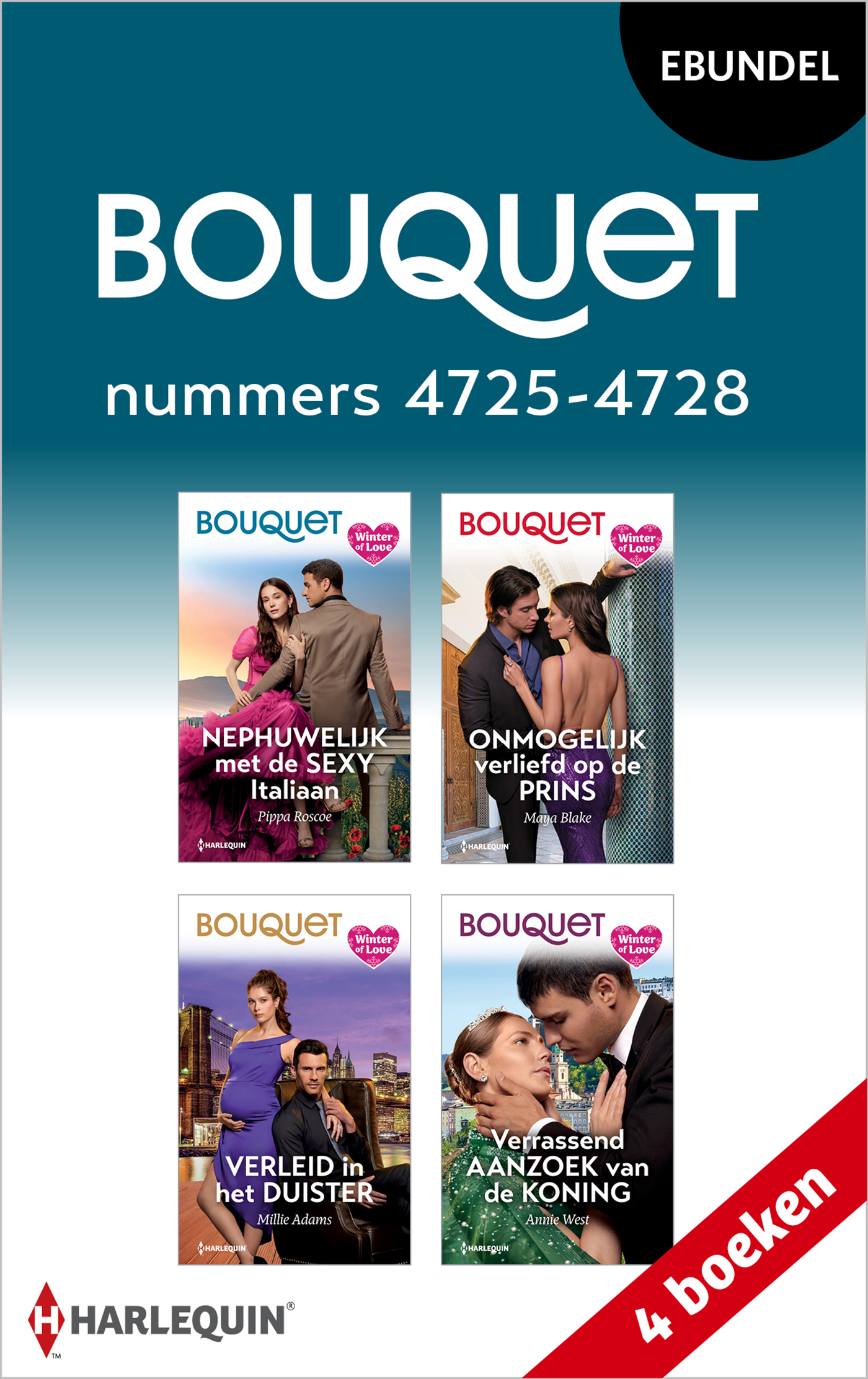 Omslag van Bouquet e-bundel nummers 4725 - 4728