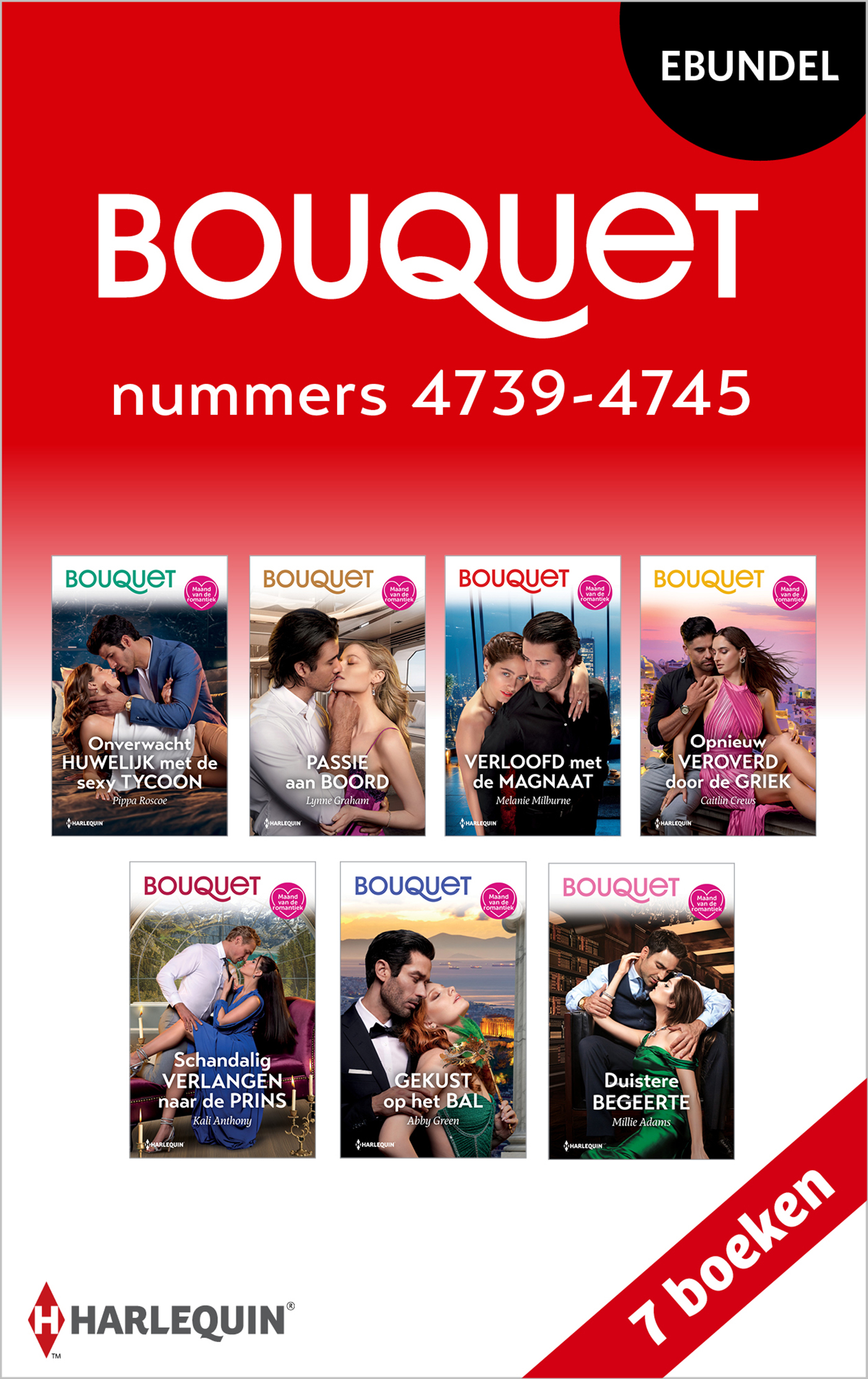 Omslag van Bouquet e-bundel nummers 4739 - 4745