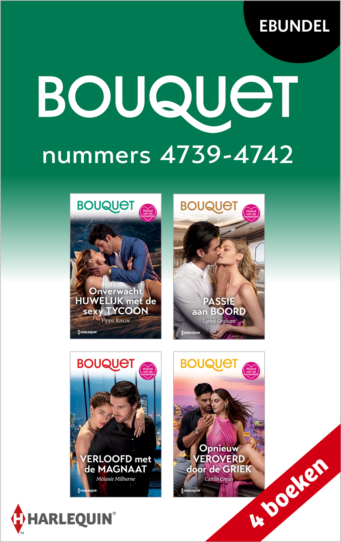 Omslag van Bouquet e-bundel nummers 4739 - 4742