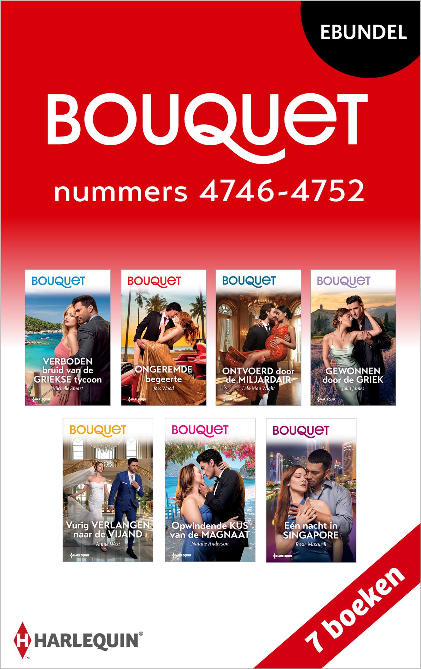 Omslag van Bouquet e-bundel nummers 4746 - 4752