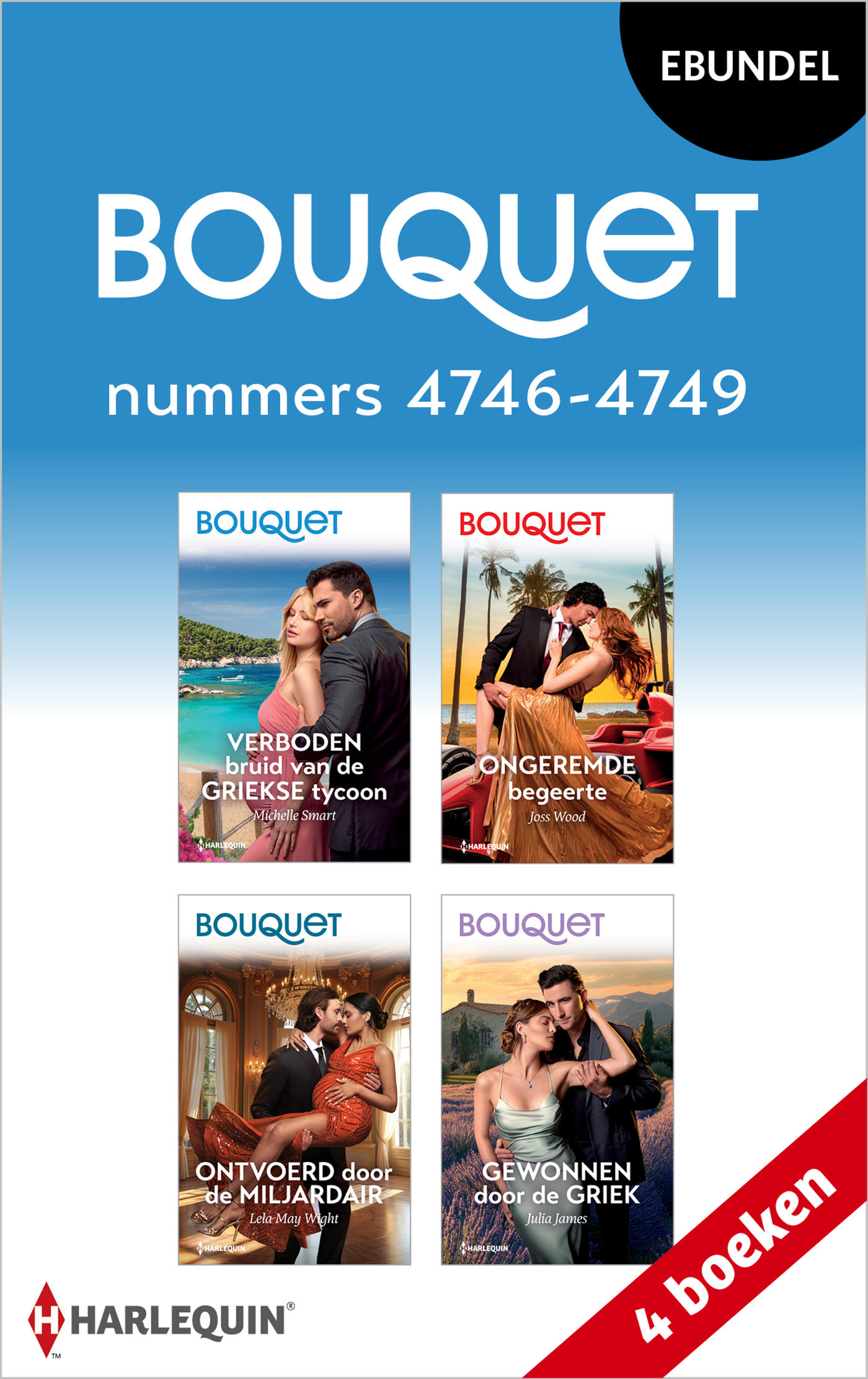 Omslag van Bouquet e-bundel nummers 4746 - 4749