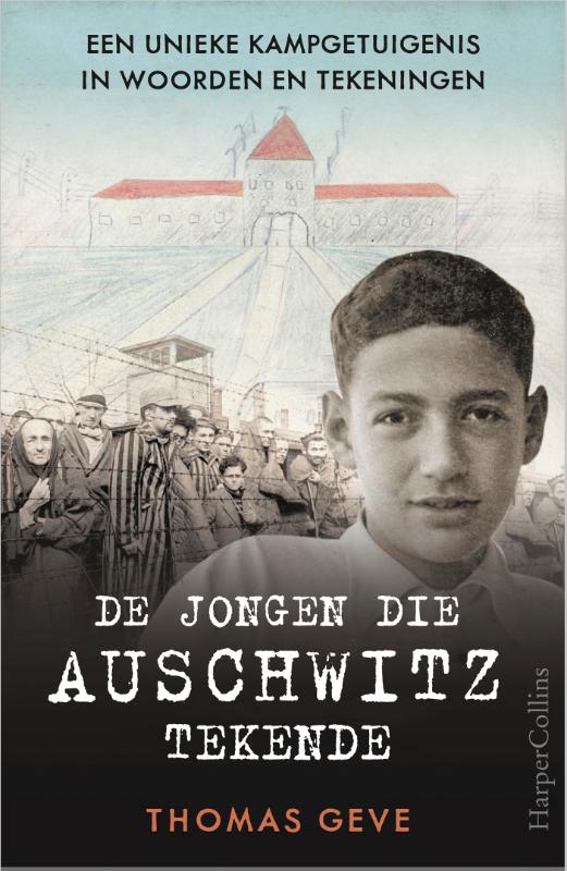Omslag van De jongen die Auschwitz tekende - tafeldisplay à 6 ex.