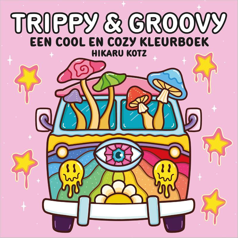 Omslag van Trippy & Groovy – een cool en cozy kleurboek