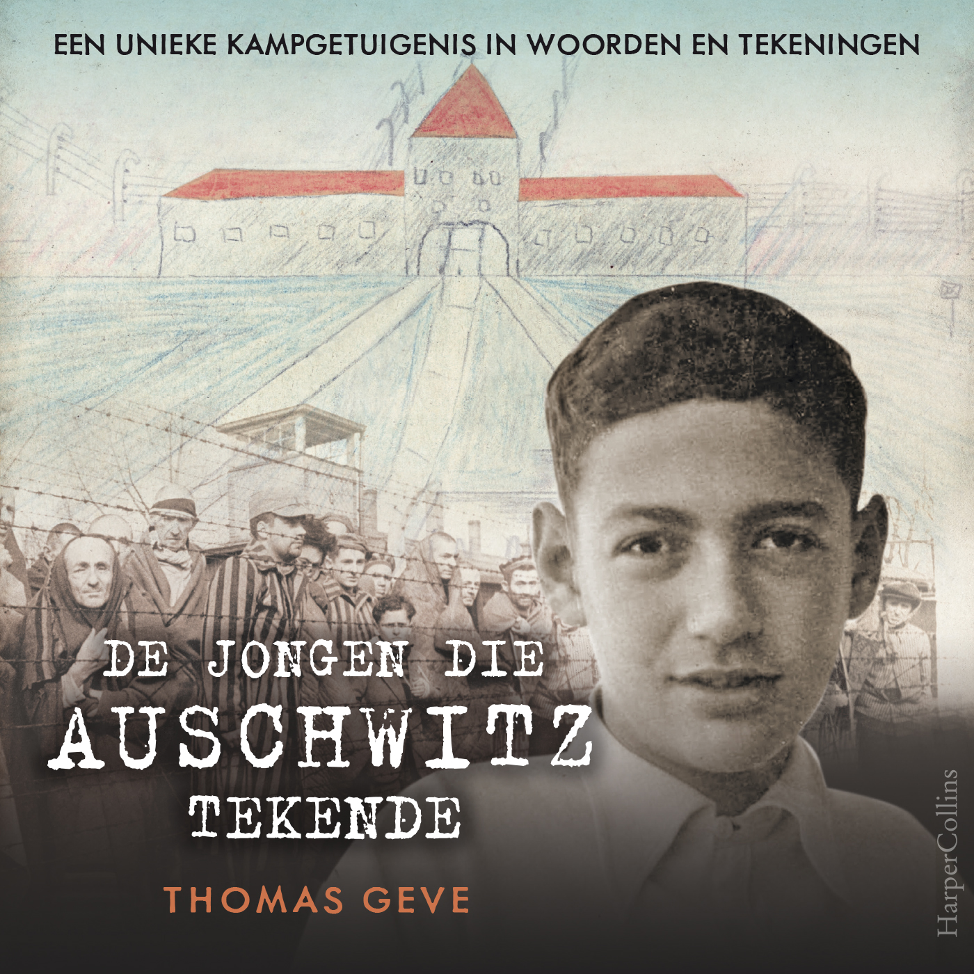 Omslag van De jongen die Auschwitz tekende