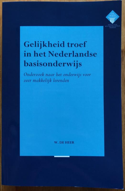 Omslag van Gelijkheid troef in het Nederlandse basisonderwijs.