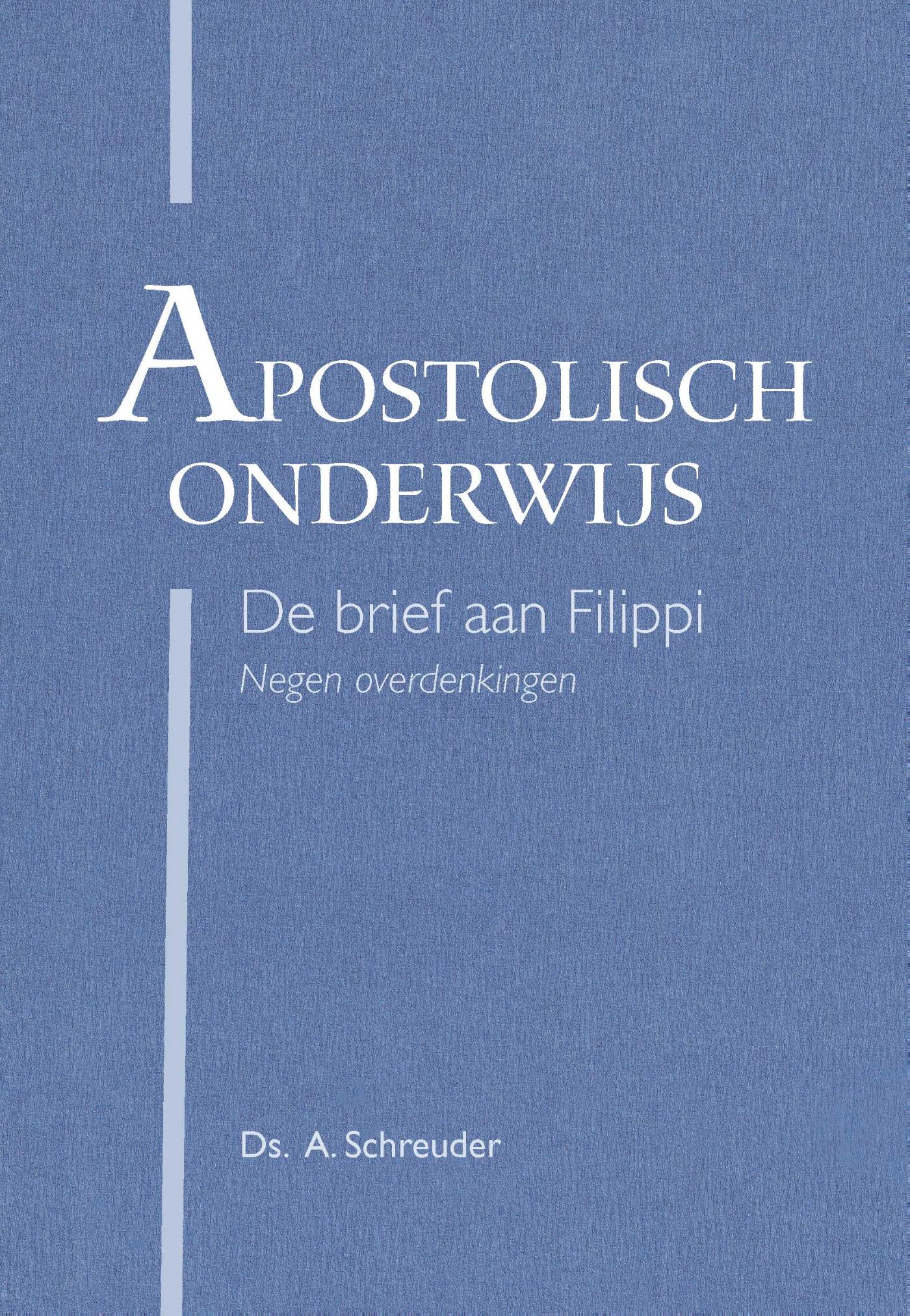 Omslag van Apostolisch onderwijs