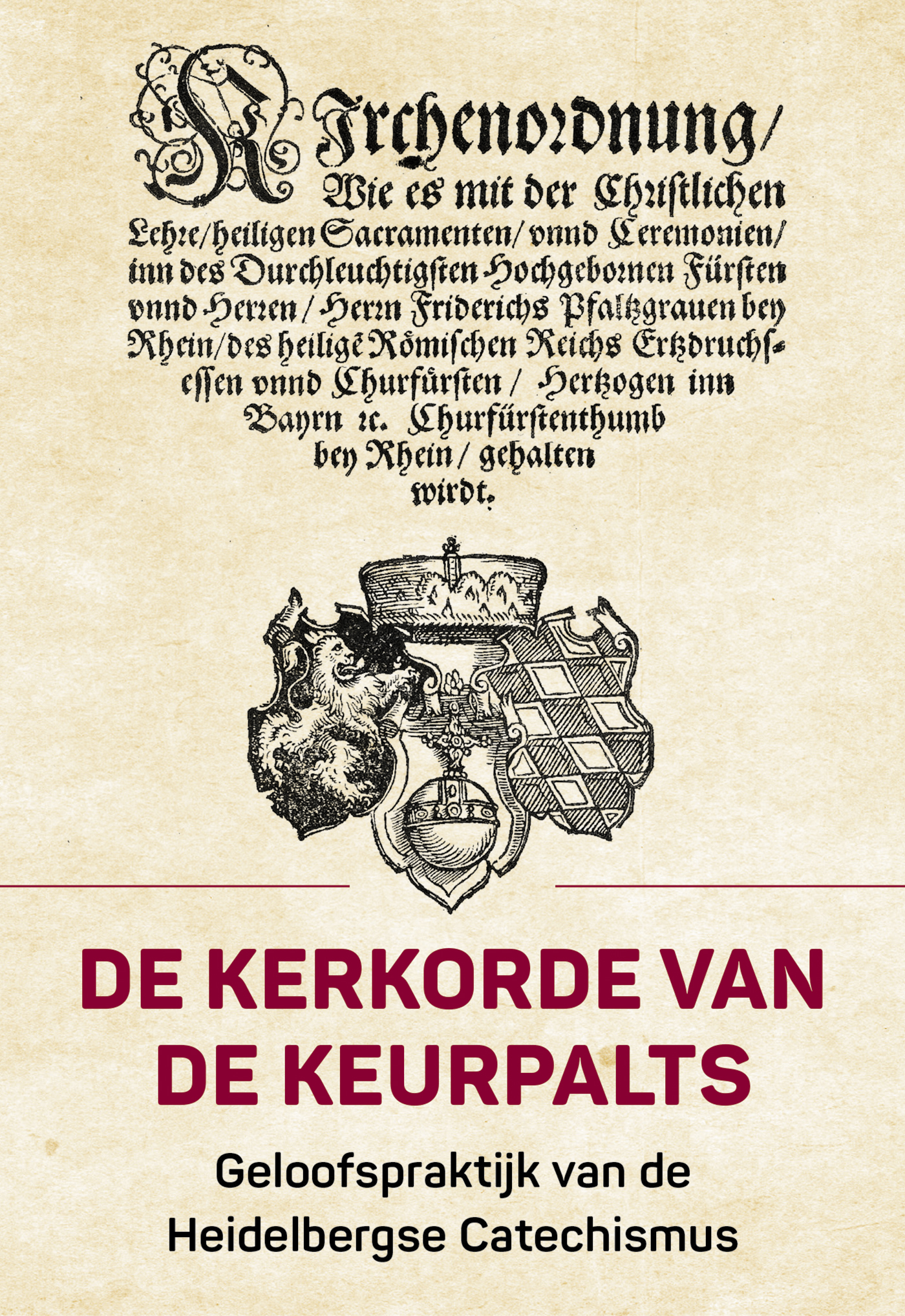 Omslag van De kerkorde van de keurpalts