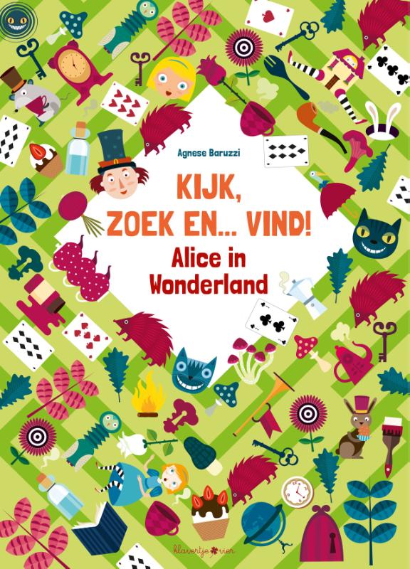 Omslag van Kijk, zoek en... vind! Alice in Wonderland