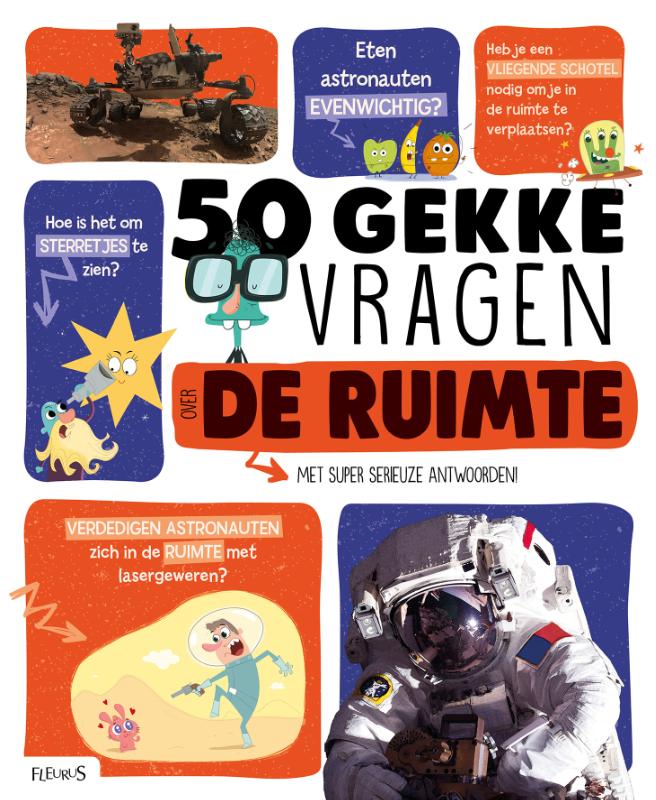Omslag van 50 gekke vragen over de ruimte