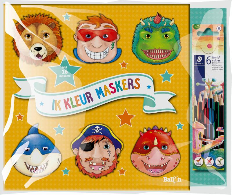 Omslag van Ik kleur maskers (oranje)