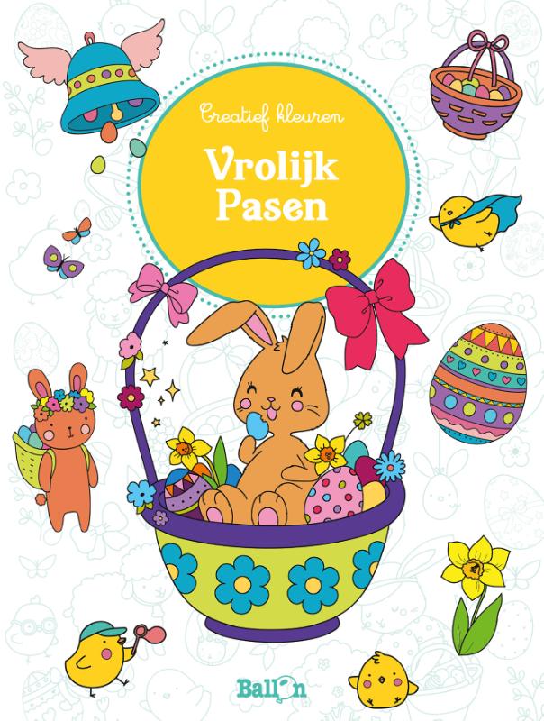 Omslag van Vrolijk Pasen: (Creatief kleuren)
