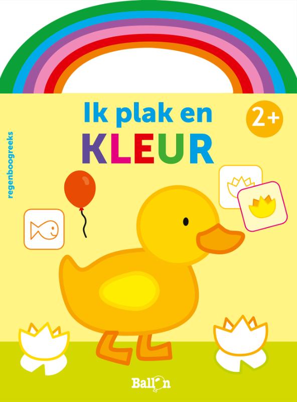 Omslag van Ik plak en kleur 2+ (eend geel)