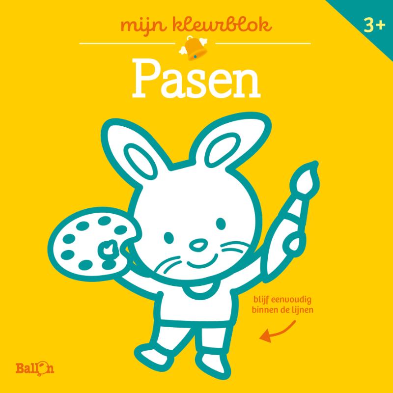 Omslag van Kleurblok Junior - Pasen (dikke lijnen)