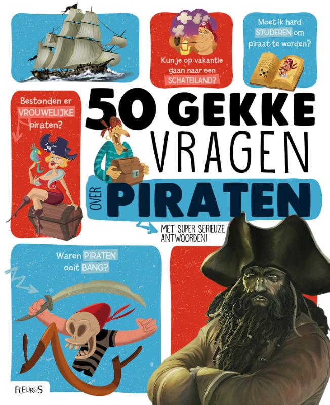 Omslag van 50 gekke vragen over piraten