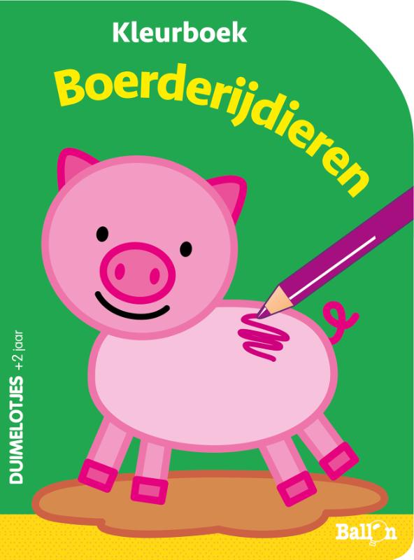 Omslag van kleurboek Boerderijdieren