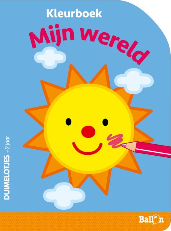 Omslag van Mijn wereld kleurboek 2+