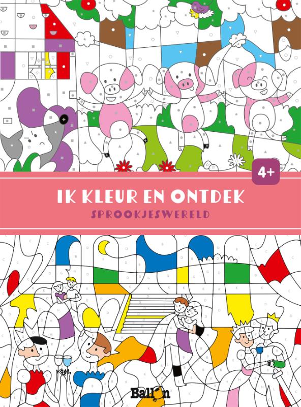 Omslag van Ik kleur en ontdek - Sprookjeswereld