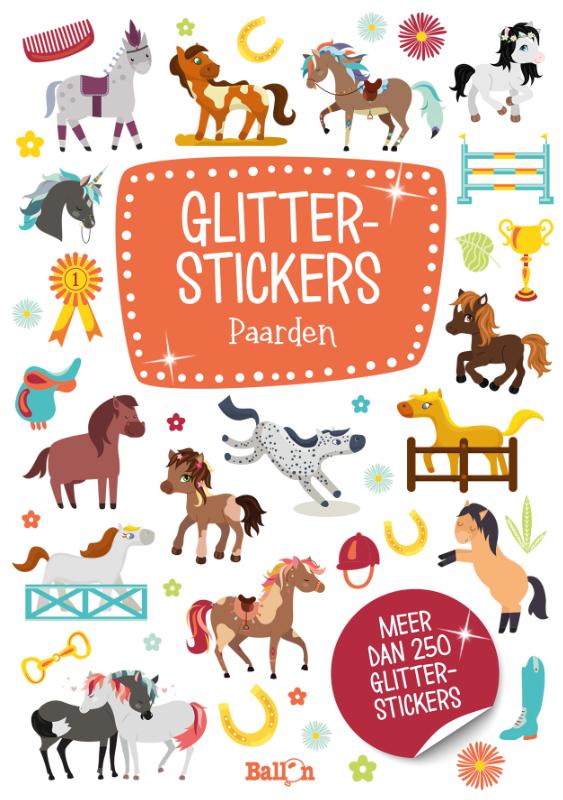 Omslag van Glitterstickers Paarden