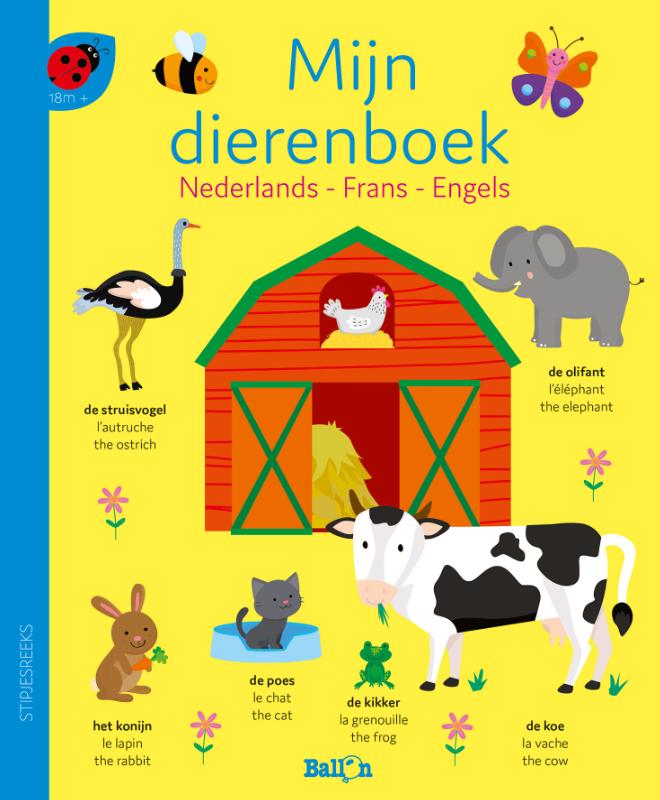 Omslag van Mijn dierenboek - Nederlands, Frans, Engels