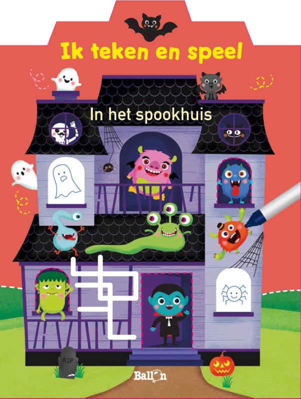 Omslag van Ik teken en speel - In het spookhuis