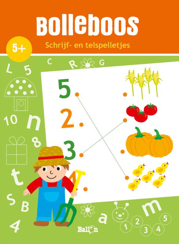 Omslag van Schrijf- en telspelletjes 5+