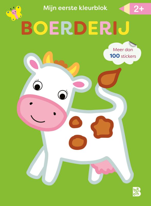 Omslag van Mijn allereerste kleurblok met stickers boerderij