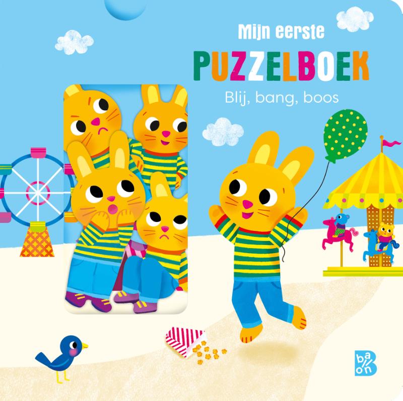 Omslag van Puzzelboek: Blij, bang, boos