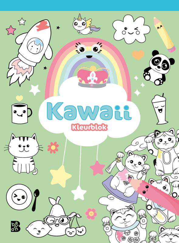 Omslag van Kawaii kleurblok