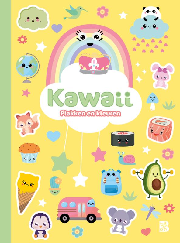 Omslag van Kawaii plakken en kleuren