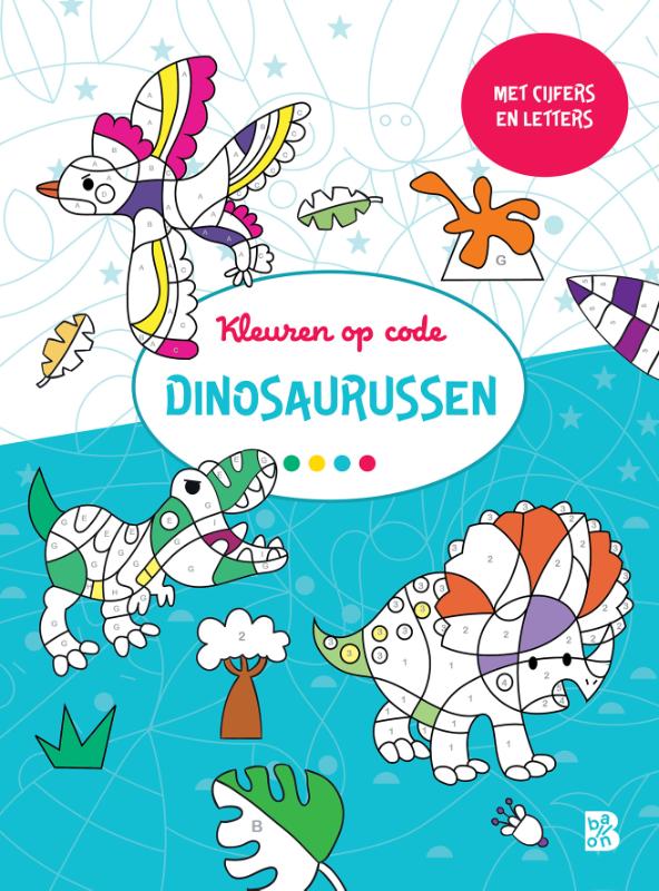 Omslag van Kleuren op code: dino's