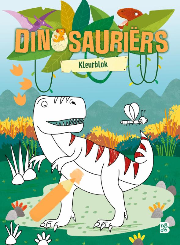 Omslag van Dinosauriërs kleurblok