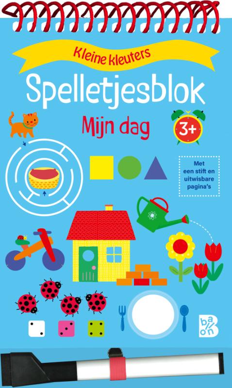 Omslag van Spelletjesblok met viltstift 3+ Mijn dag