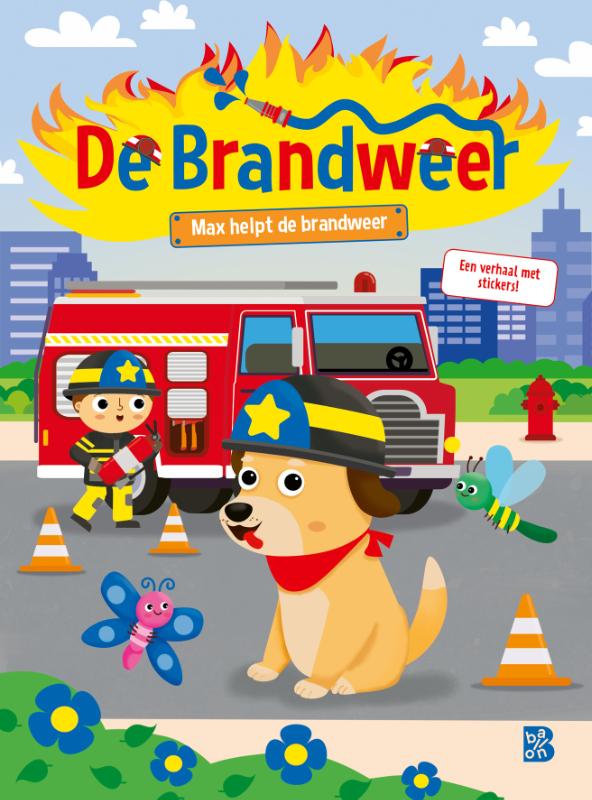 Omslag van Max helpt de brandweer