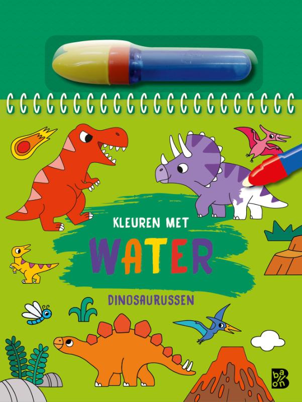 Omslag van Ik kleur met water: Dinosaurussen