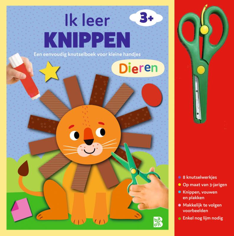 Omslag van Knutselboek met schaartje: Dieren