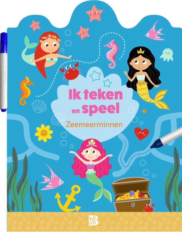 Omslag van Ik teken en speel: zeemeerminnen